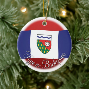NWT Ornament Personalized NWT Flag Ornament
