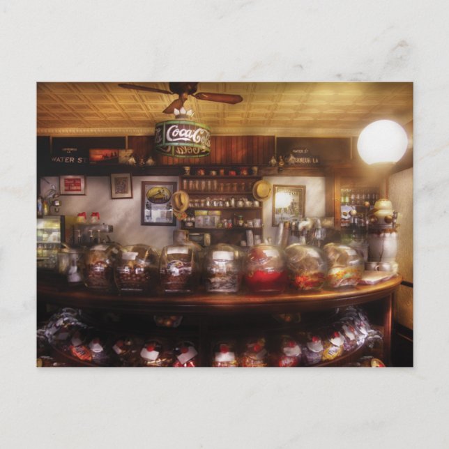 NY, 77 Water Street - The candy store Postcard (Front)