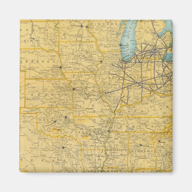 NY Central Lines Magnet (Front)