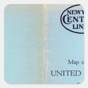 NY Central Lines Square Sticker
