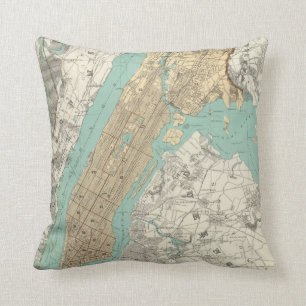 NY City, Brooklyn Throw Pillow