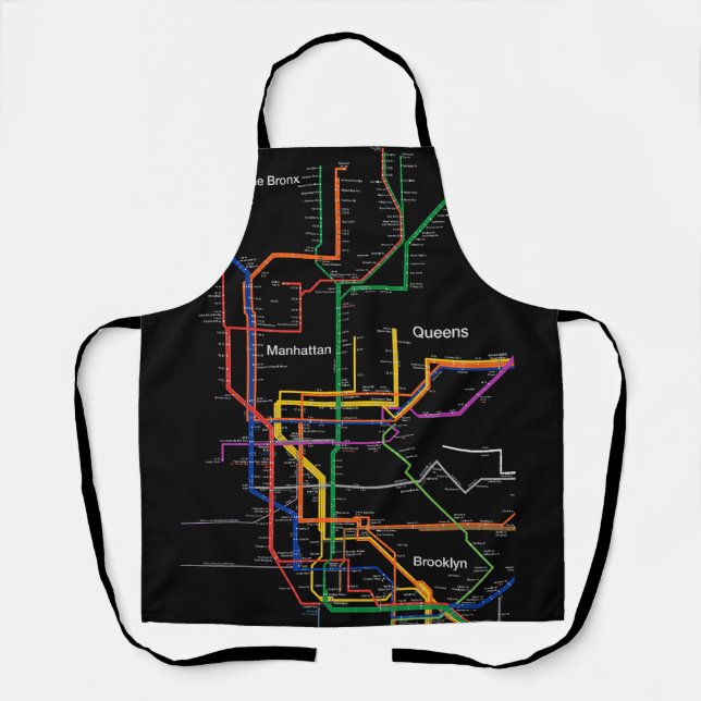 NY-City subway map Apron (Front)