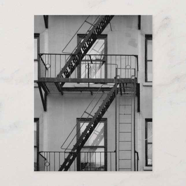NY fire escape Postcard (Front)