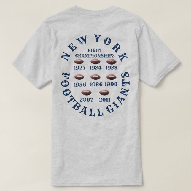 NY FOOTBALL GIANTS ( SHIRT ) (Design Back)