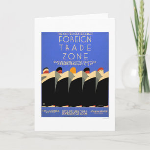 NY Foreign Trade Zone 1937 WPA Card