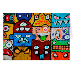 NY Graffiti Street Art - Mignons monstres soyeux