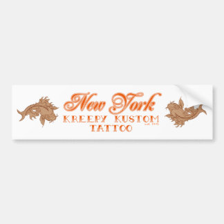 NY Kreepy Kustom Tattoo Koi Bumper Sticker