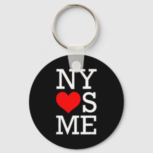 Ny Loves Me Funny I Heart New York  Keychain