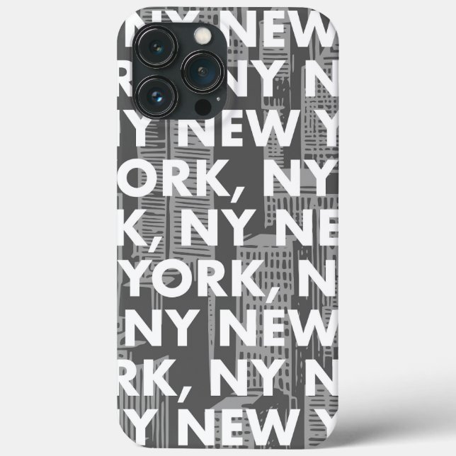 NY NEW YORK Graphic Pattern Case-Mate iPhone Case (Back)