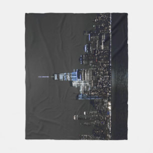 NY Skyline Fleece Blanket