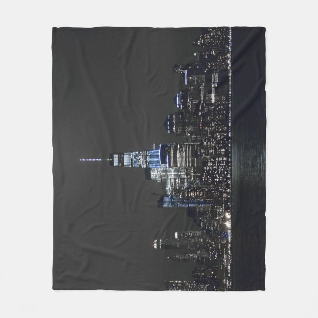 NY Skyline Fleece Blanket (Front)