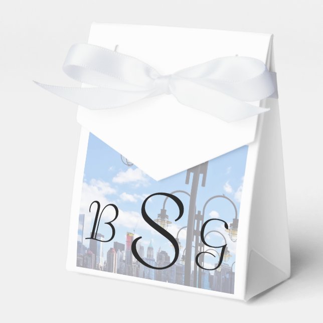 NY - Skyline Seen From Liberty State Park Favor Box (Front Side)