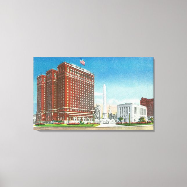 NY State Office, Statler Hotel Canvas Print (Front)
