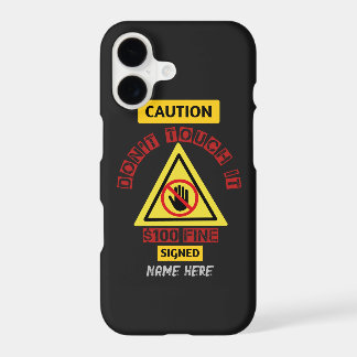 N'y touchez pas coque iPhone / iPad