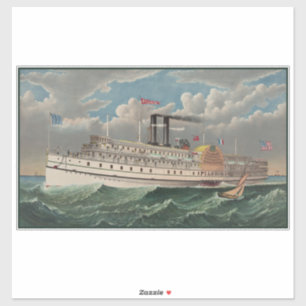 NY Voyage Grand Paddlewheel Steamboat The Pilgrim 