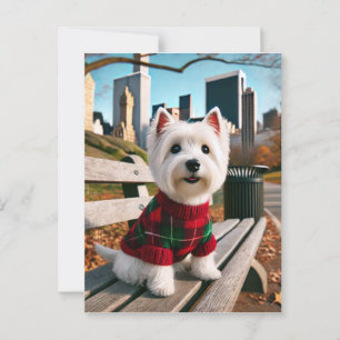 NY Westie Postcard