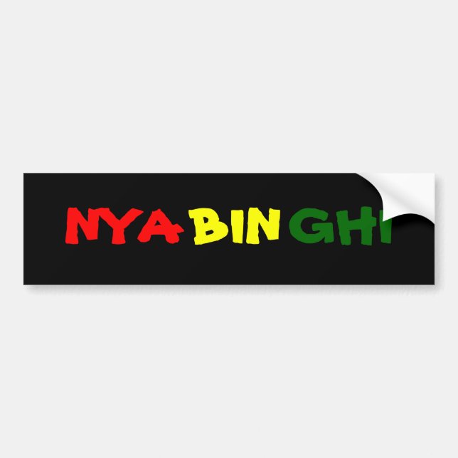 Nyahbinghi Bumper Sticker (Front)