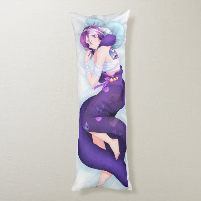 Nyakuza x Sharkuza Mom Daki Body Pillow (Back (Vertical))