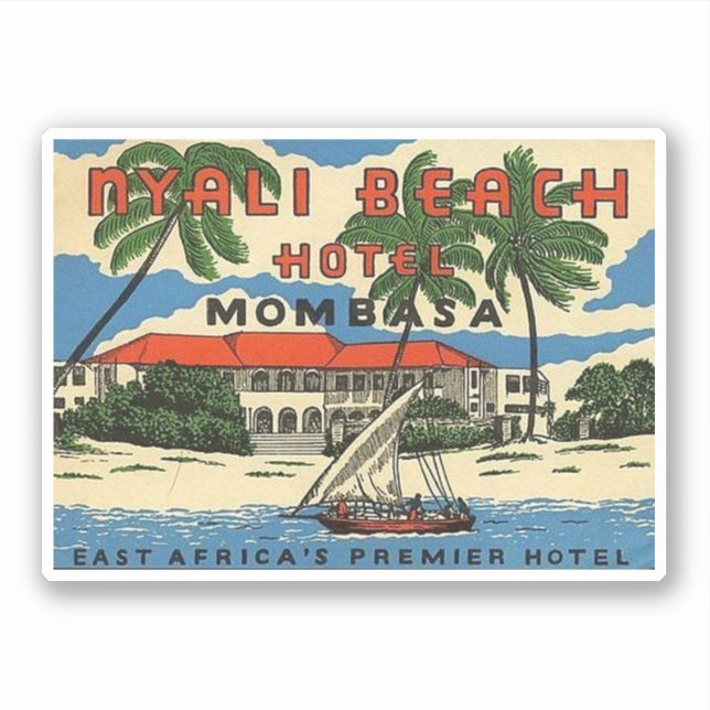 Nyali Beach Hotel Mombasa Sticker (Front)