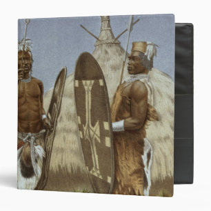 Nyam-nyam warriors from The History of Mankind Binder