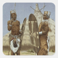 Nyam-nyam warriors from The History of Mankind