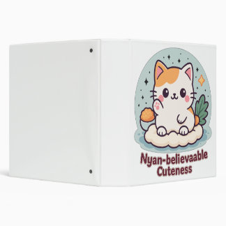 Nyan-believable Cuteness – Cute Kawaii Cat Binder
