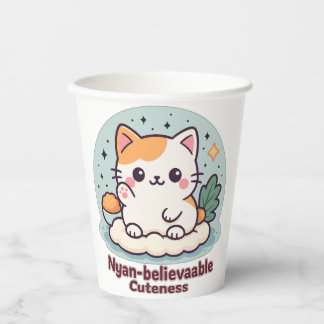 Nyan-believable Cuteness – Cute Kawaii Cat Paper Cups