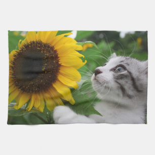 Nyankichi, a stray cat kitchen towel
