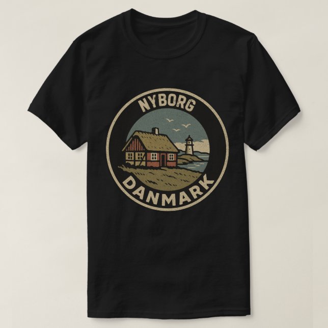 Nyborg, Denmark Danmark  T-Shirt (Design Front)
