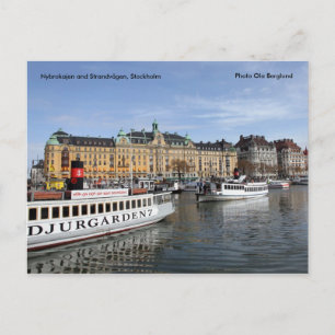 Nybrokajen and Strandvägen, Stockholm... Postcard