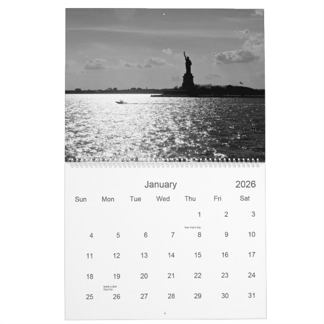 NYC 2013 Calendar (Jan 2026)