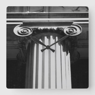 NYC Architecture I Square Wall Clock