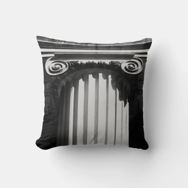 NYC Architecture I Throw Pillow (Front)