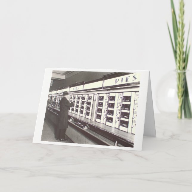 NYC Automat Photo by Berenice Abbott Card (Front)