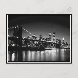 NYC black and white Postcard