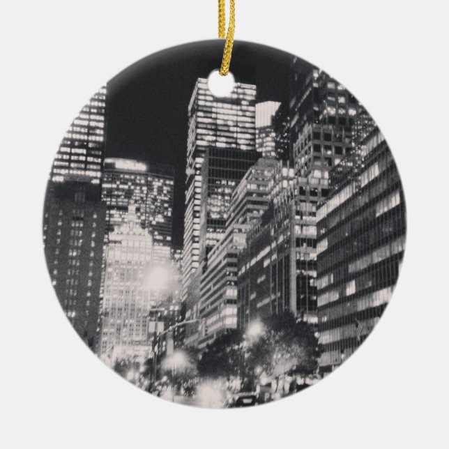 NYC Black & White Ornament (Front)