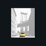 Nyc Brooklyn Bridge Yellow Taxi New York City Canvas Print<br><div class="desc">Nyc Brooklyn Bridge Yellow Taxi New York City Pop Art Canvas Art Print.</div>