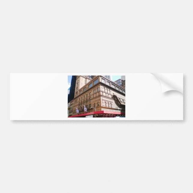 NYC Carnegie Hall Bumper Sticker (Front)