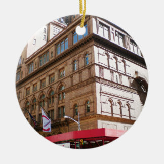 NYC Carnegie Hall Ceramic Ornament