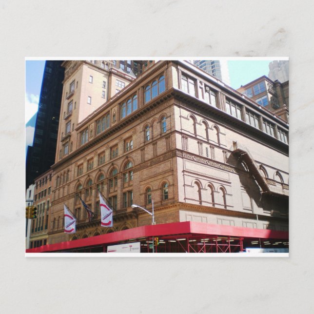 NYC Carnegie Hall Postcard (Front)