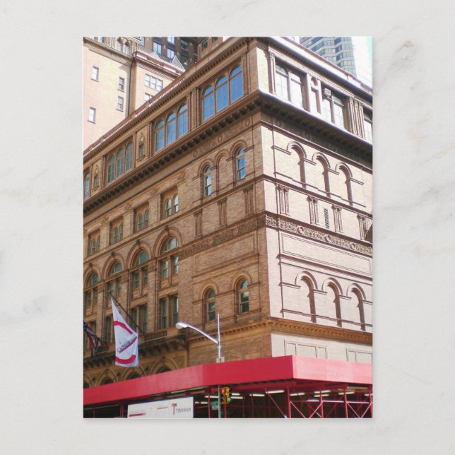 NYC Carnegie Hall Postcard (Front)