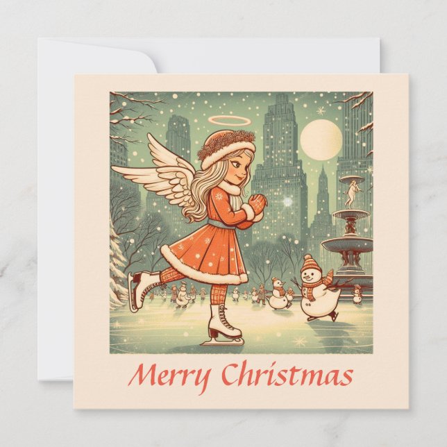 NYC Christmas Angel  Invitation (Front)