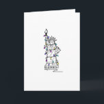NYC Christmas Hanukkah Holiday Lights New York<br><div class="desc">Cards feature an original marker illustration of a New York City landmark, the Statue of Liberty, "dressed up" for the holiday season. Perfect for Christmas or Hanukkah! This Chanukah illustration is also available on other products. Don't see what you're looking for? Need help with customization? Contact Rebecca to have something...</div>