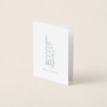 NYC Christmas Hanukkah Statue of Liberty Holiday Foil Card<br><div class="desc">Holiday card features an original illustration of the Statue of Liberty,  wrapped in a strand of holiday lights. Ideal for Christmas or Hanukkah. Great for anyone who lives in or loves New York City!

Don't see what you're looking for? Contact Rebecca to have something designed just for you.</div>