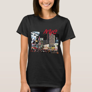 NYC City Lights T shirt for women