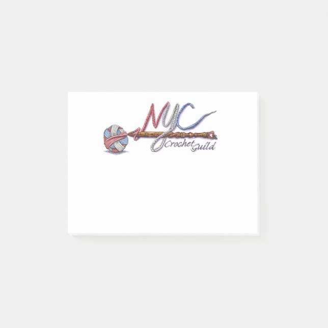 NYC Crochet Guild notes (Front)