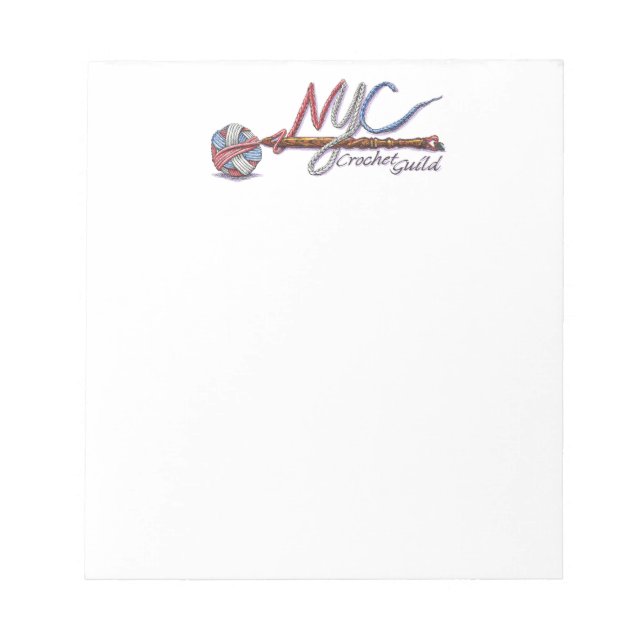 NYC Crochet Guild small notepad (Front)