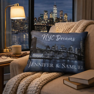 NYC Dreams Stylish and Romantic Accent Pillow