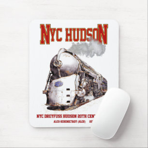 NYC Dreyfuss Hudson Loco. 20th Century Limited Mouse Pad