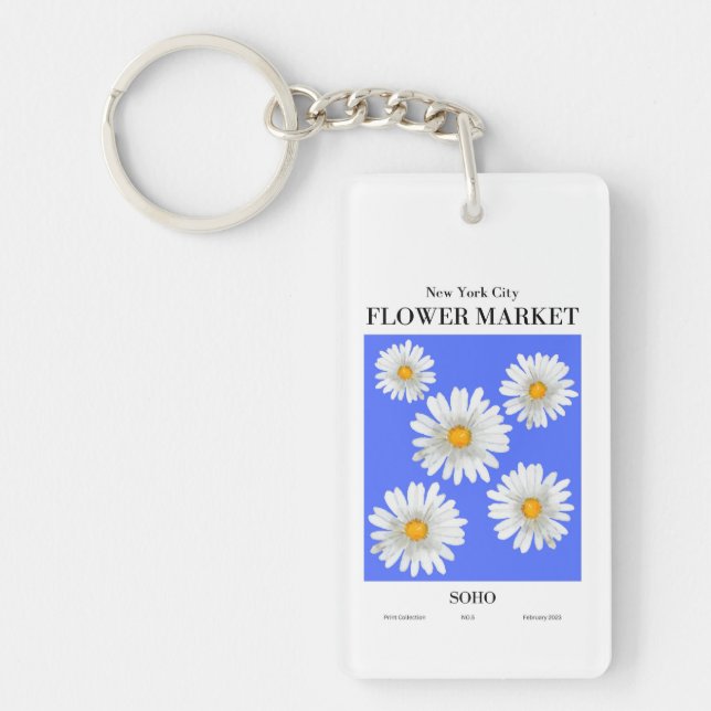NYC Flower Market SOHO Daisy Porte - clé (Devant)